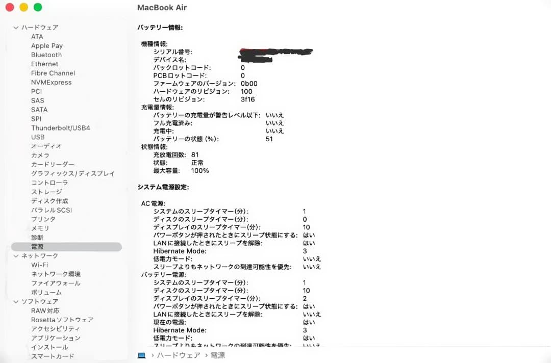 Macbook Air M3/24GB/1TB/15インチ