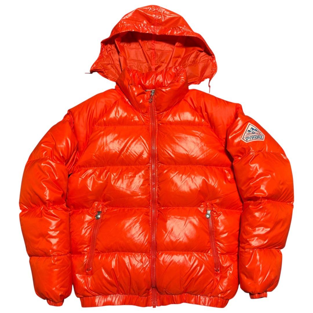 PYRENEX ダウンジャケット フード付/ピレネックスブルゾンコート美品
