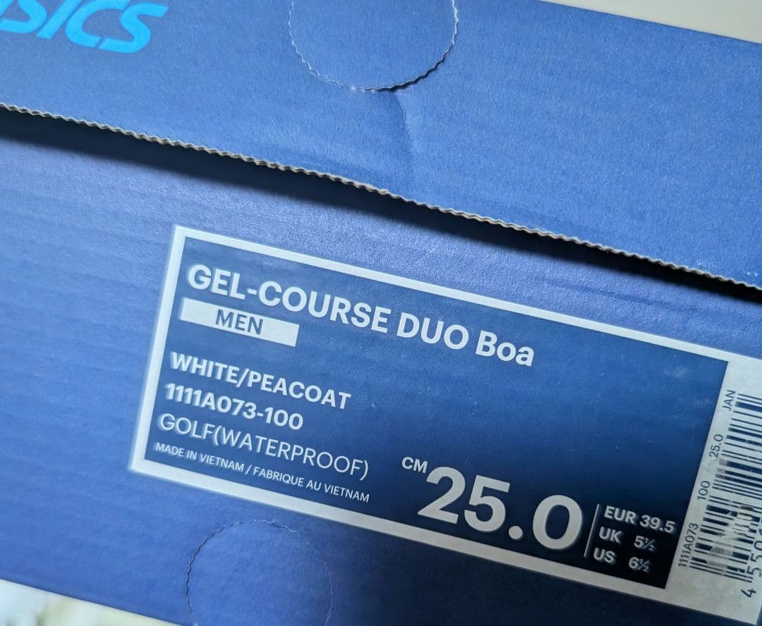 岳*様 新品　未使用　アシックス asics BOA ゴルフシューズ25.0cm