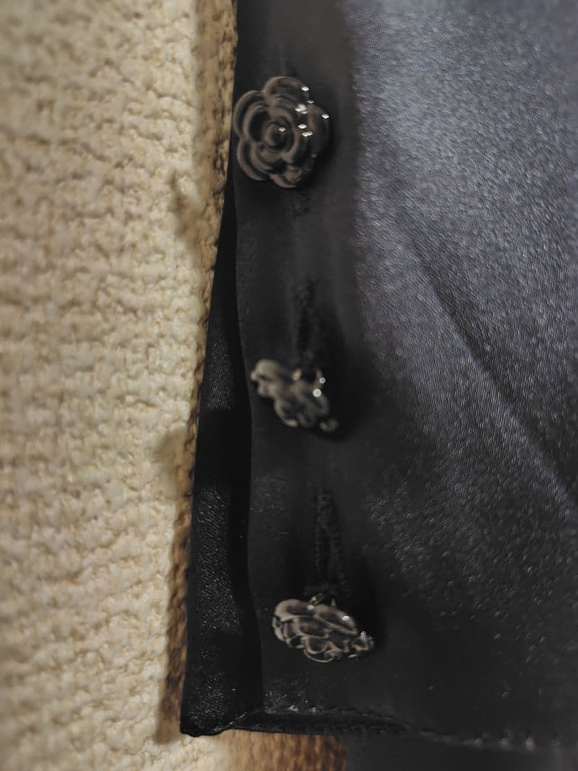 本日限定価格【CHANEL】ブラックシルクワンピース