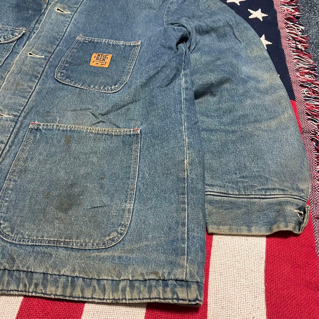 USA製 80s BIGBEN ビックベン デニムカバーオール ブランケット付き