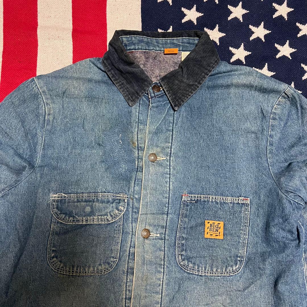 USA製 80s BIGBEN ビックベン デニムカバーオール ブランケット付き