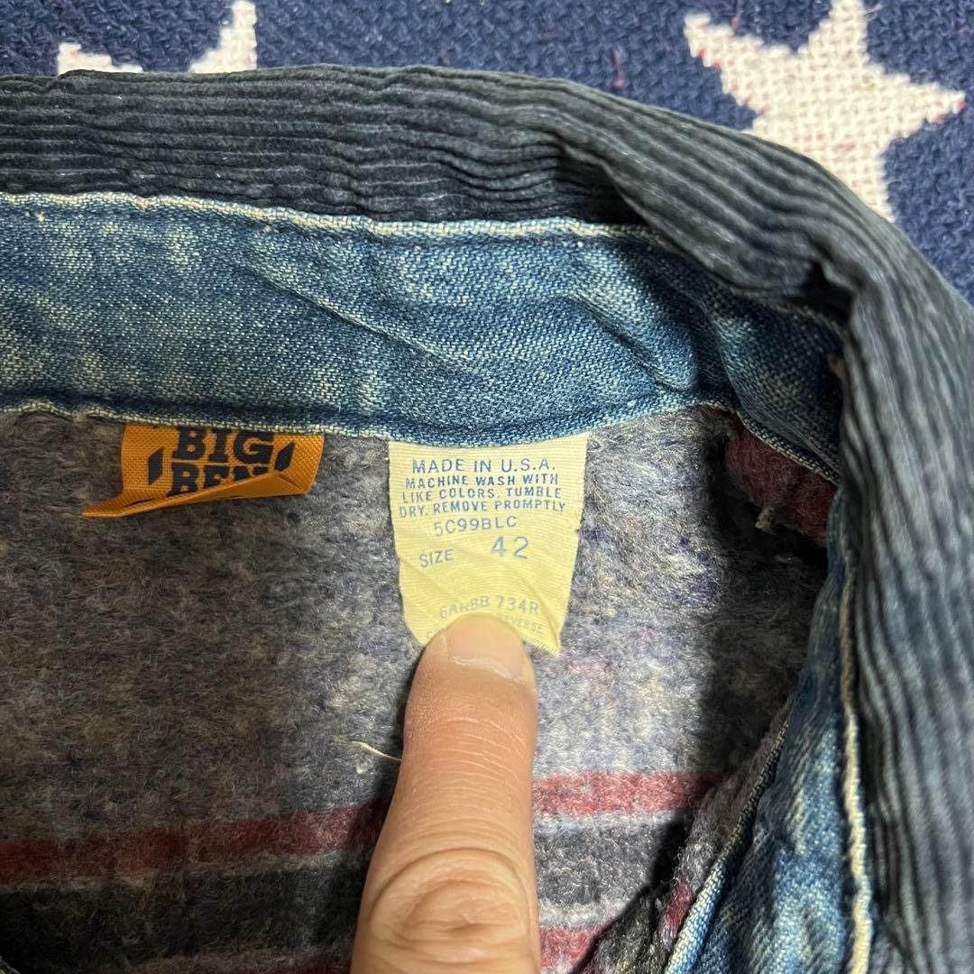 USA製 80s BIGBEN ビックベン デニムカバーオール ブランケット付き