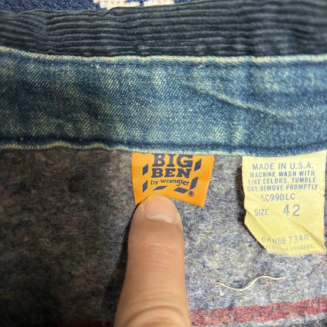 USA製 80s BIGBEN ビックベン デニムカバーオール ブランケット付き