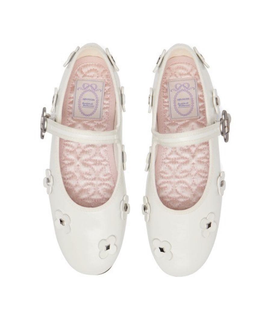 靴 [X MINJUKIM] FLORAL PATCH MARYJANES