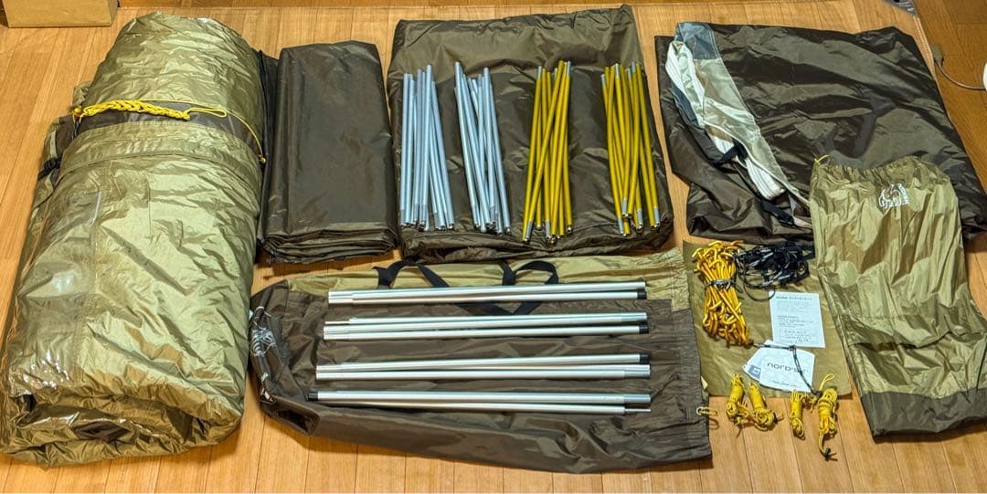 NORDISK レイサ6ウィズスカート+グランドシート+カマザシキL、３点セット