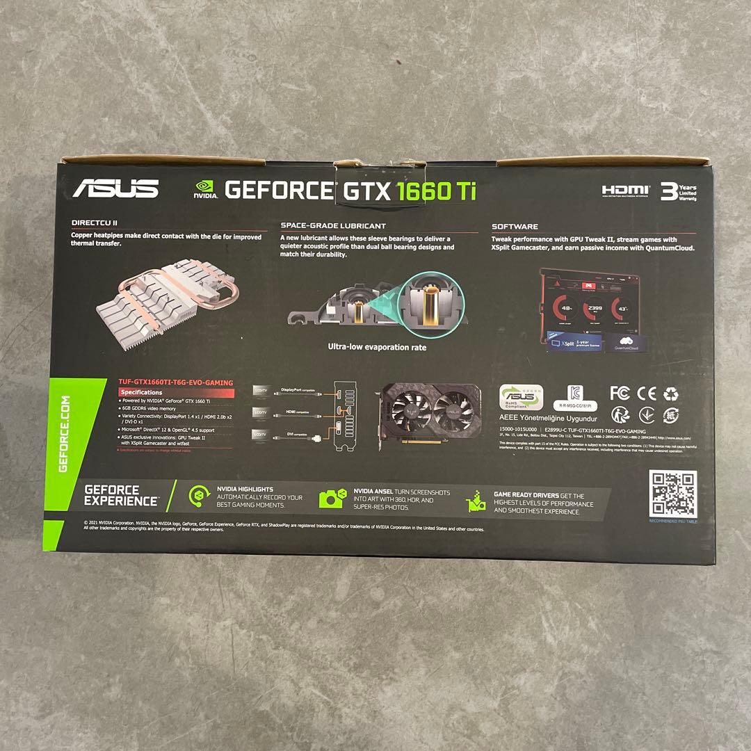 グラフィックボード・グラボ・ビデオカード ASUS GeForce GTX 1660 Ti 6GB GDDR6