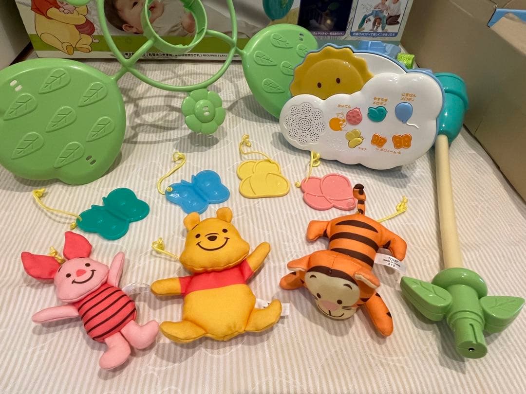 えらべる回転6wayジムにへんしんメリー くまのプーさん 【半分未使用】