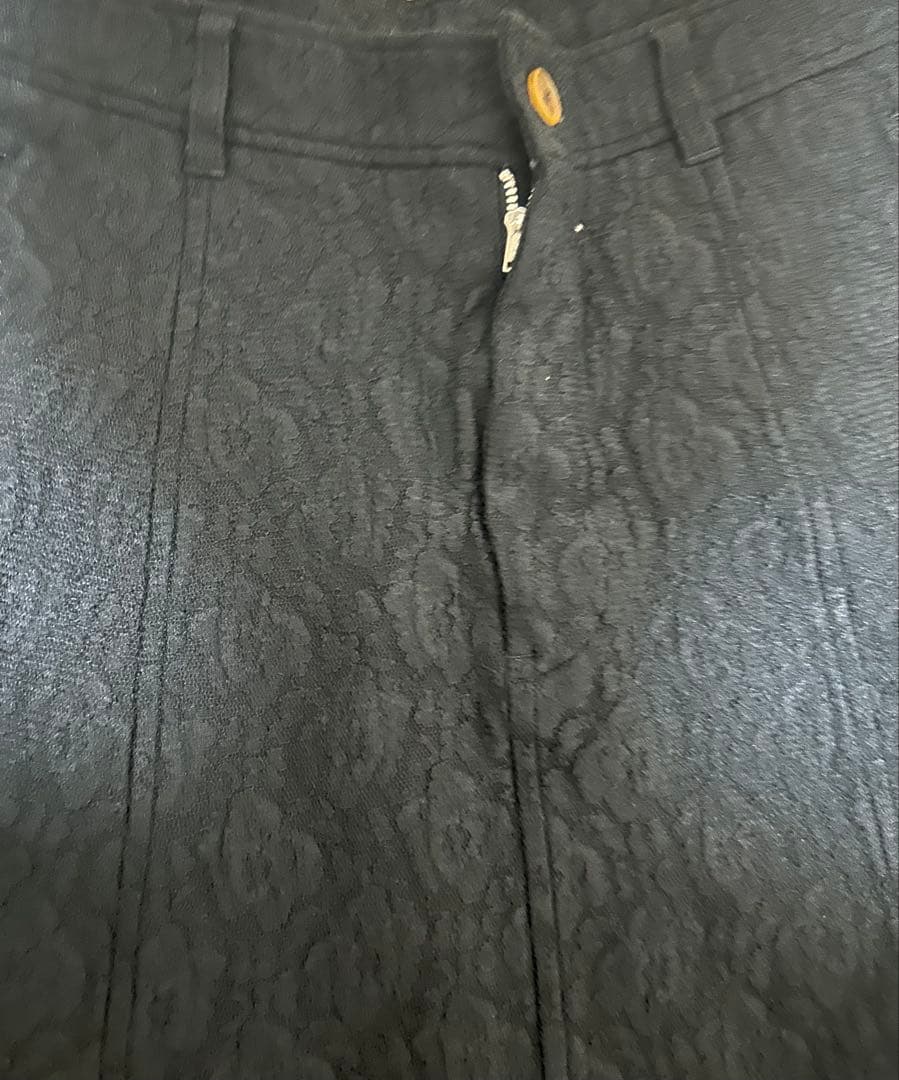 COMME des GARÇONS サルエルパンツ レース花柄 カーキ2点セット