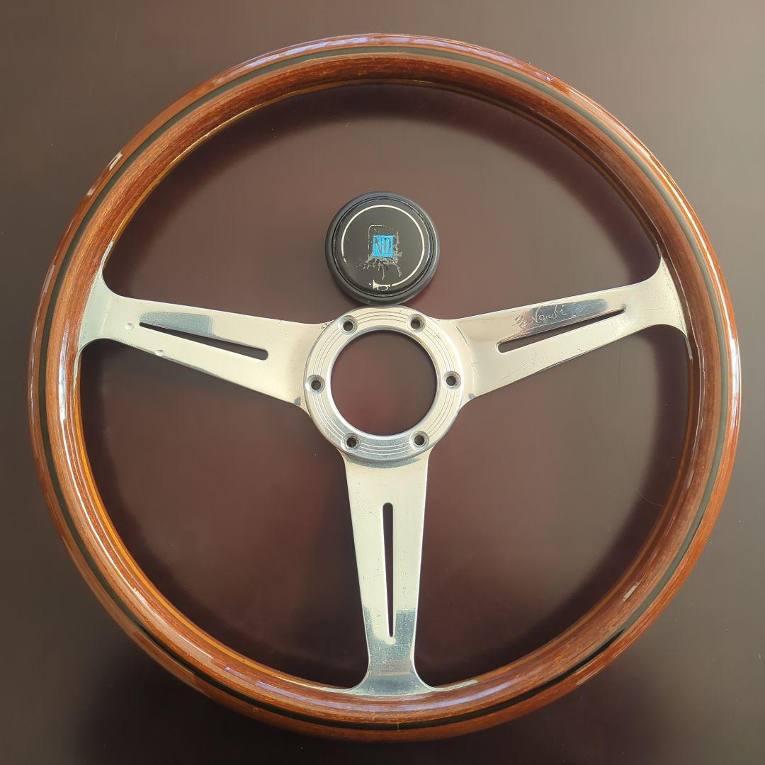 オマケ付き❗️当時物　ナルディ クラシック ウッド ステアリング　36cm