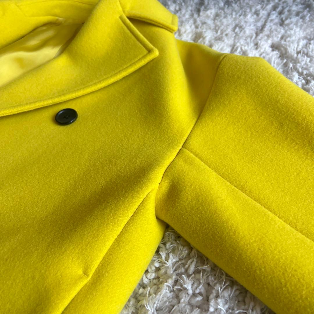 【UNITED ARROWS】鮮やかイエローピーコート36