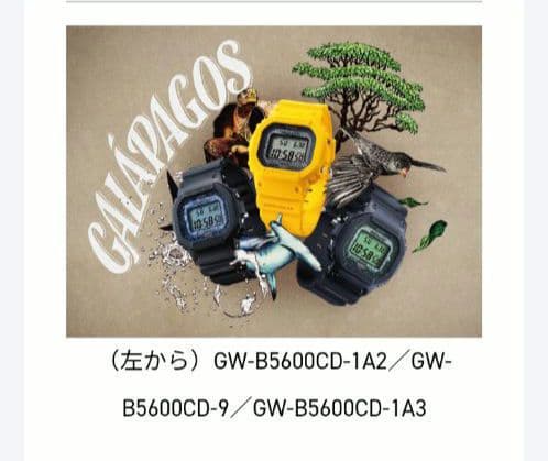 GW-B5600CD-9　ガラパゴスゾウガメ