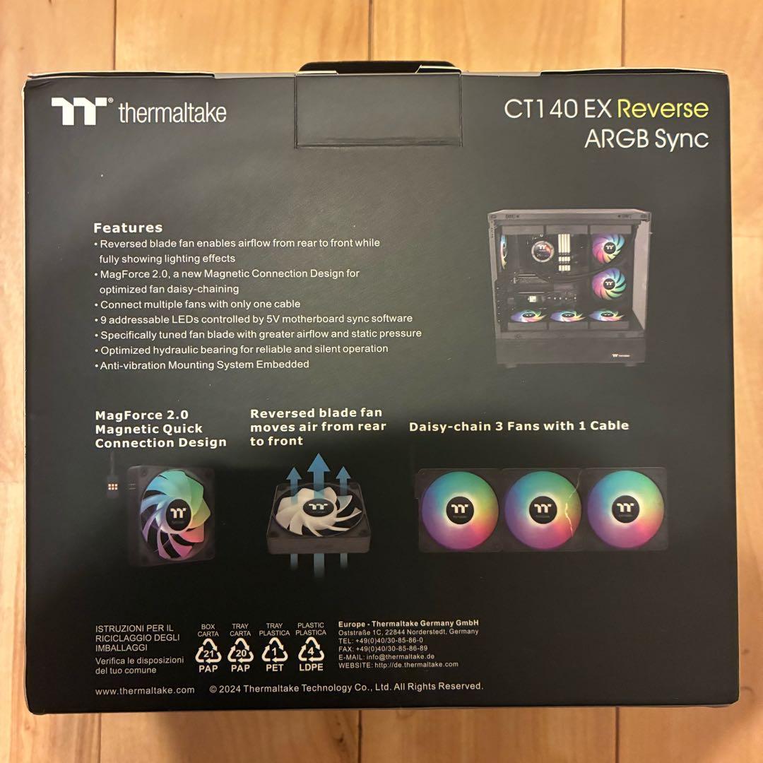 【新品】Thermaltake CT140 EX ARGB 140mm×3