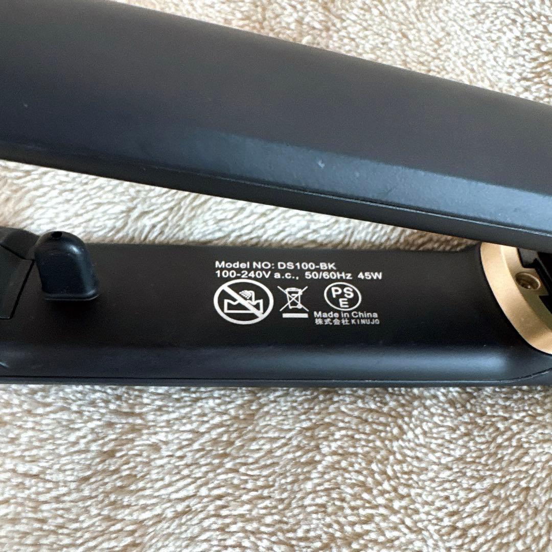 絹女 キヌージョ KINUJO ストレートアイロン black 完動品