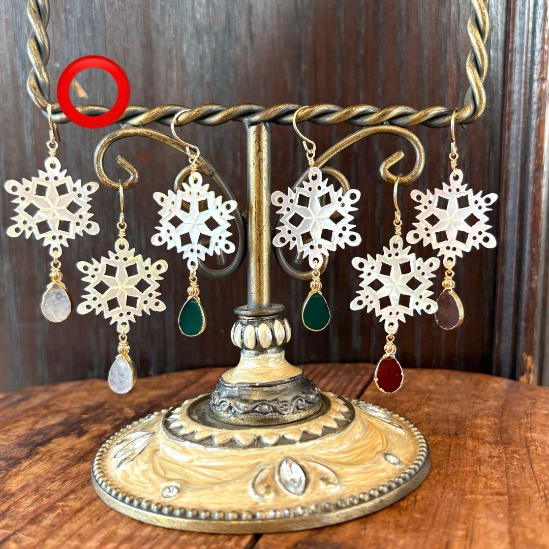 のんたん様✴︎winterイベントMOPカービング(1)❅雪の結晶＆モッカイト他