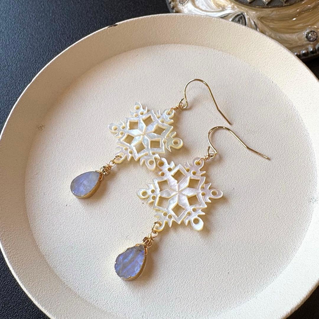 のんたん様✴︎winterイベントMOPカービング(1)❅雪の結晶＆モッカイト他