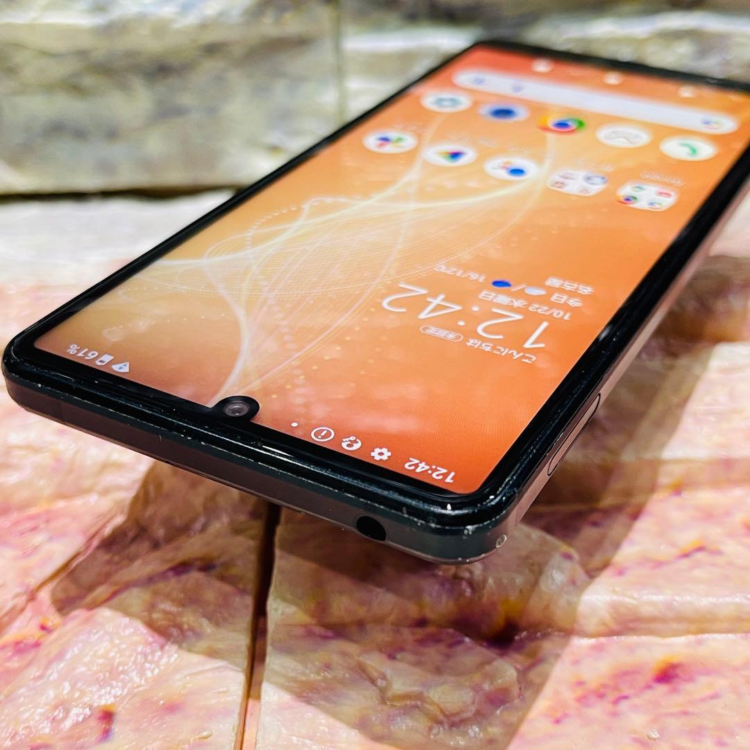 SIMフリー AQUOS sense4 64GB ブラック 電池良好