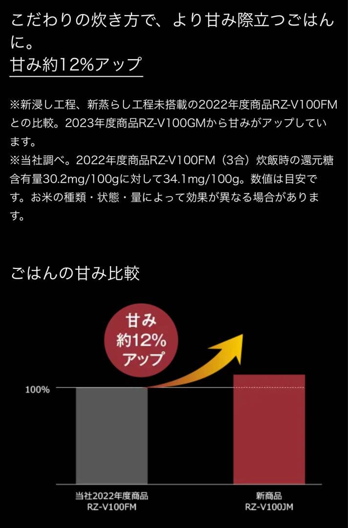 日立 炊飯器 RZ-V100JM ふっくら御膳