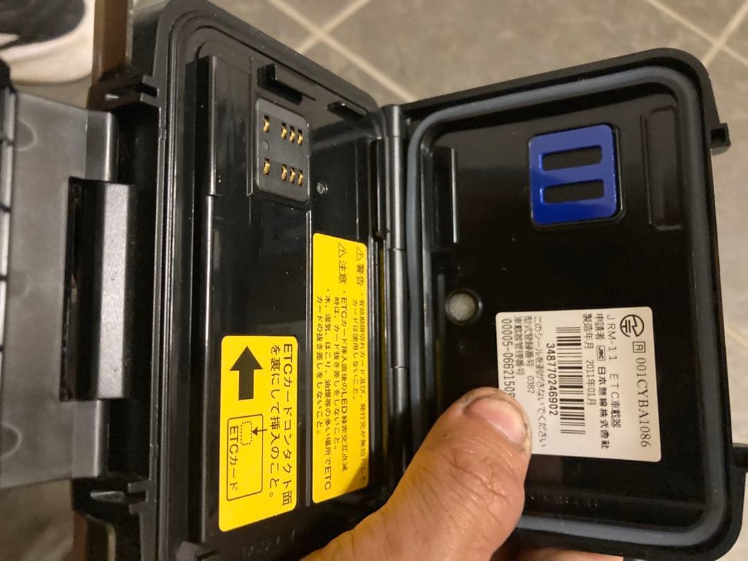 JRM-11 セットアップ済　動作確認　バイク用ETC ステー付き