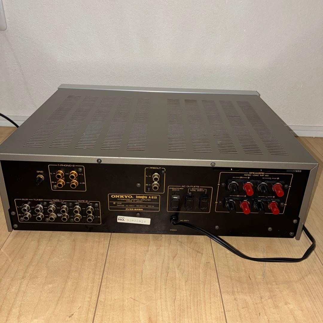 名機　onkyo A-819プリメインアンプです いい音です！！