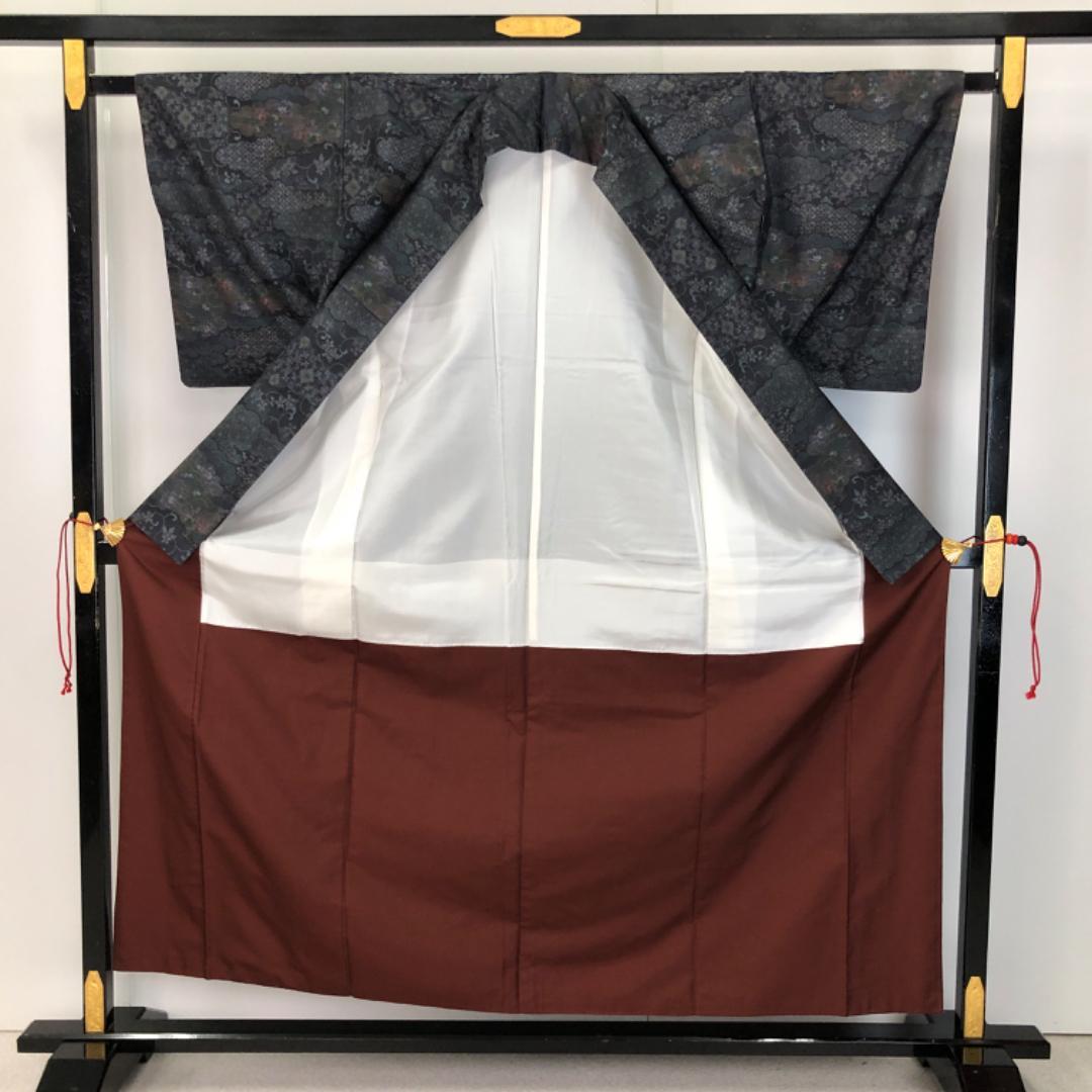 ⭐︎ 本場大島紬 カタス 7マルキ 七宝 亀甲 花唐草模様 K-5169