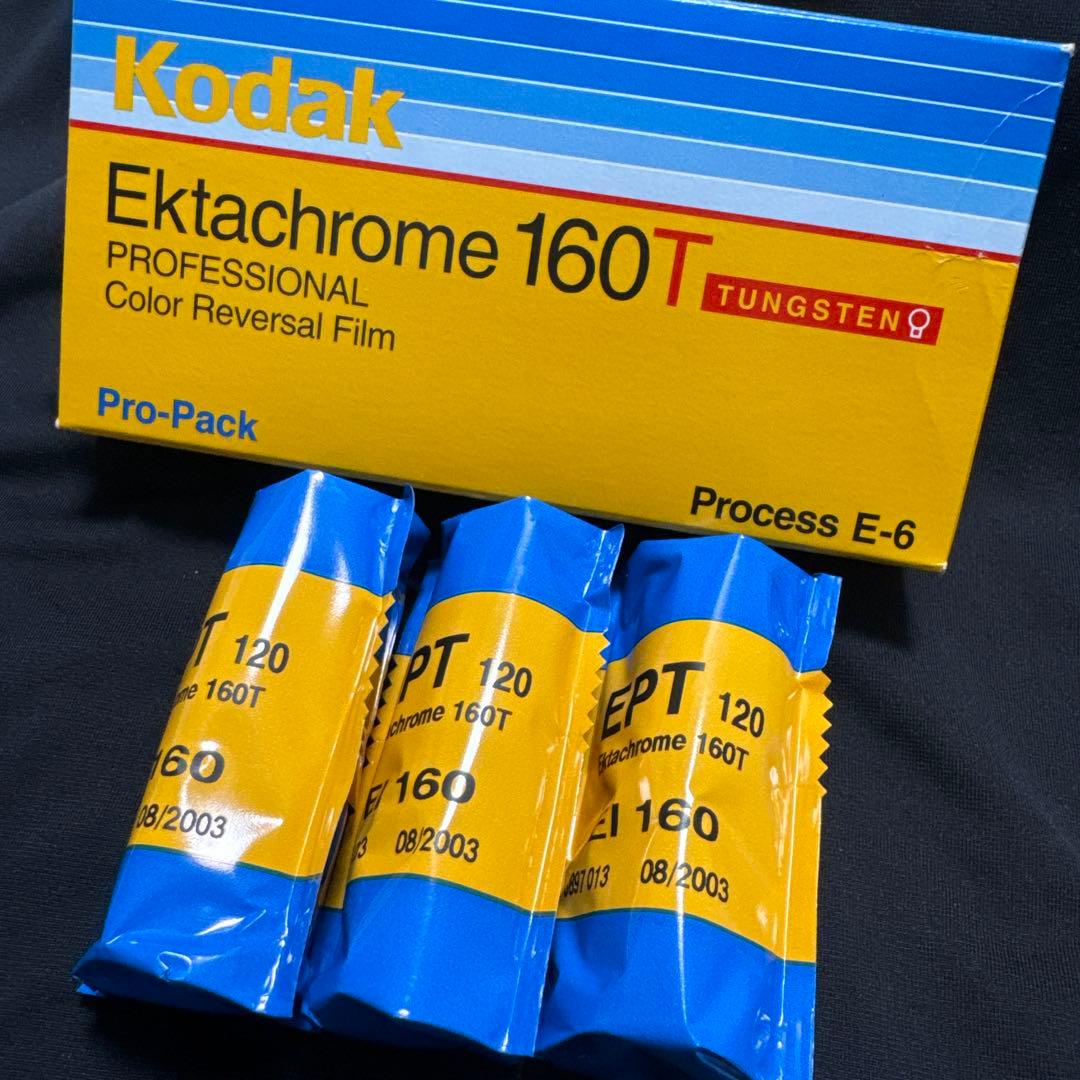 Ektachrome 160T 120 3本、RTP120 64T 5本