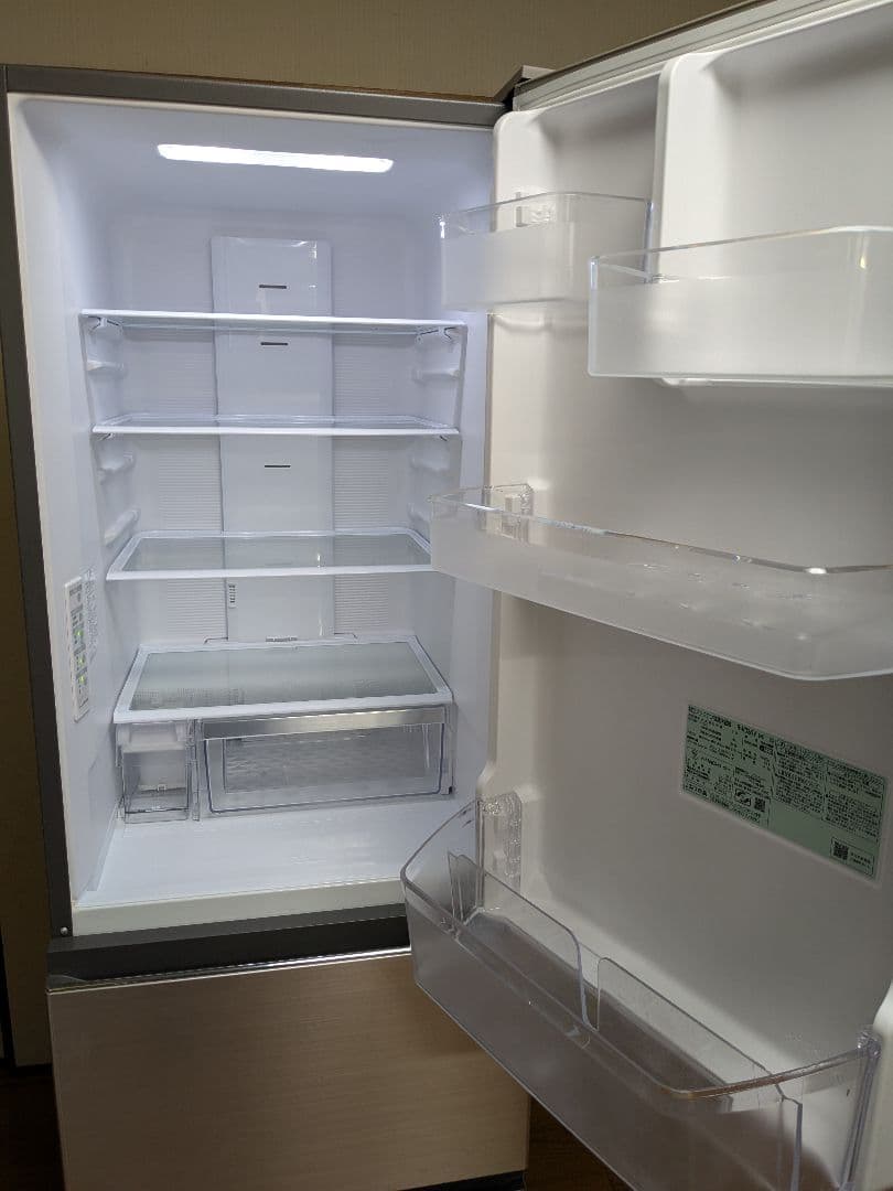20年製 日立 315L 3ドア 冷蔵庫 R-V32KVL(N) 右開き