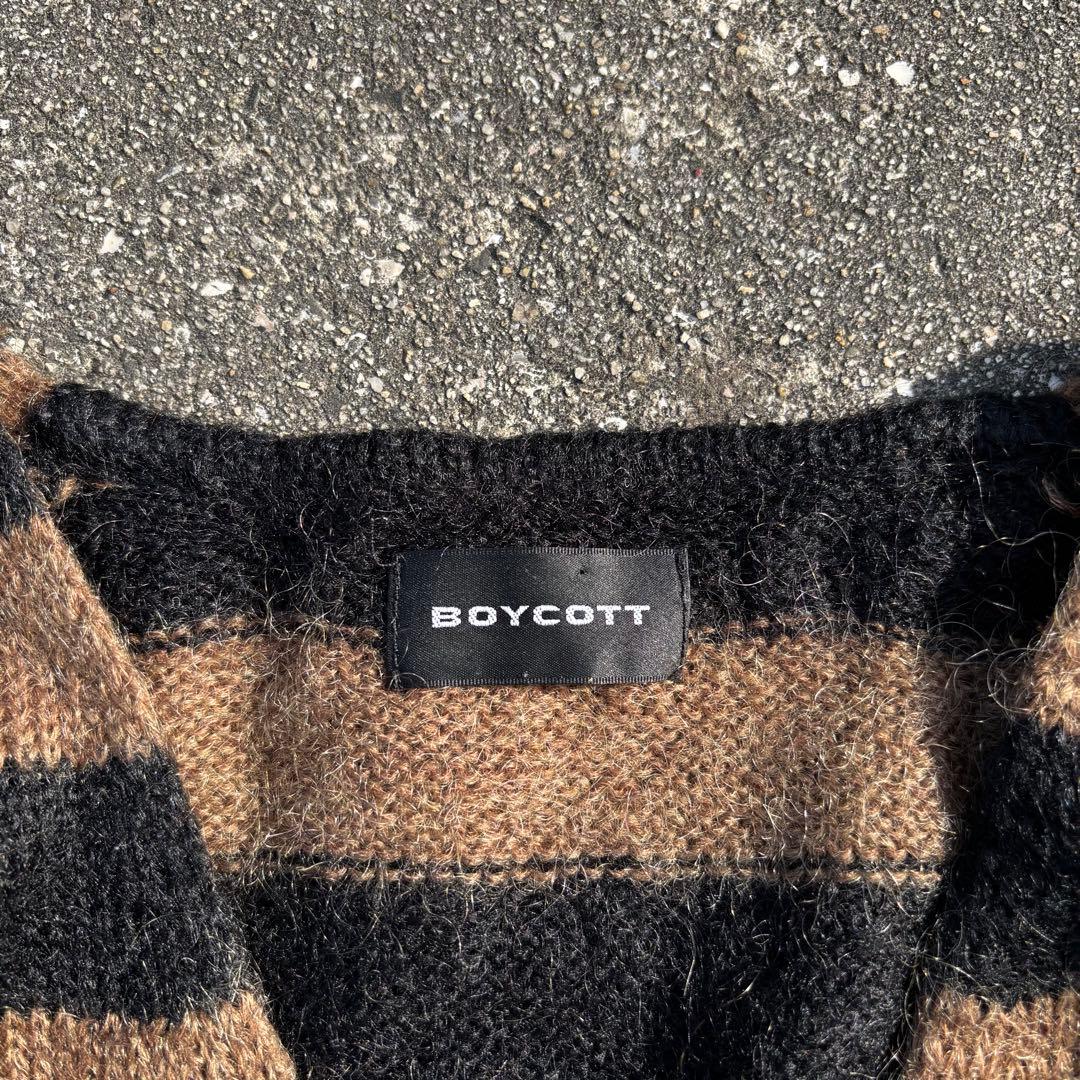 90s モヘアニット ボーダー パンク グランジ archive Y2K