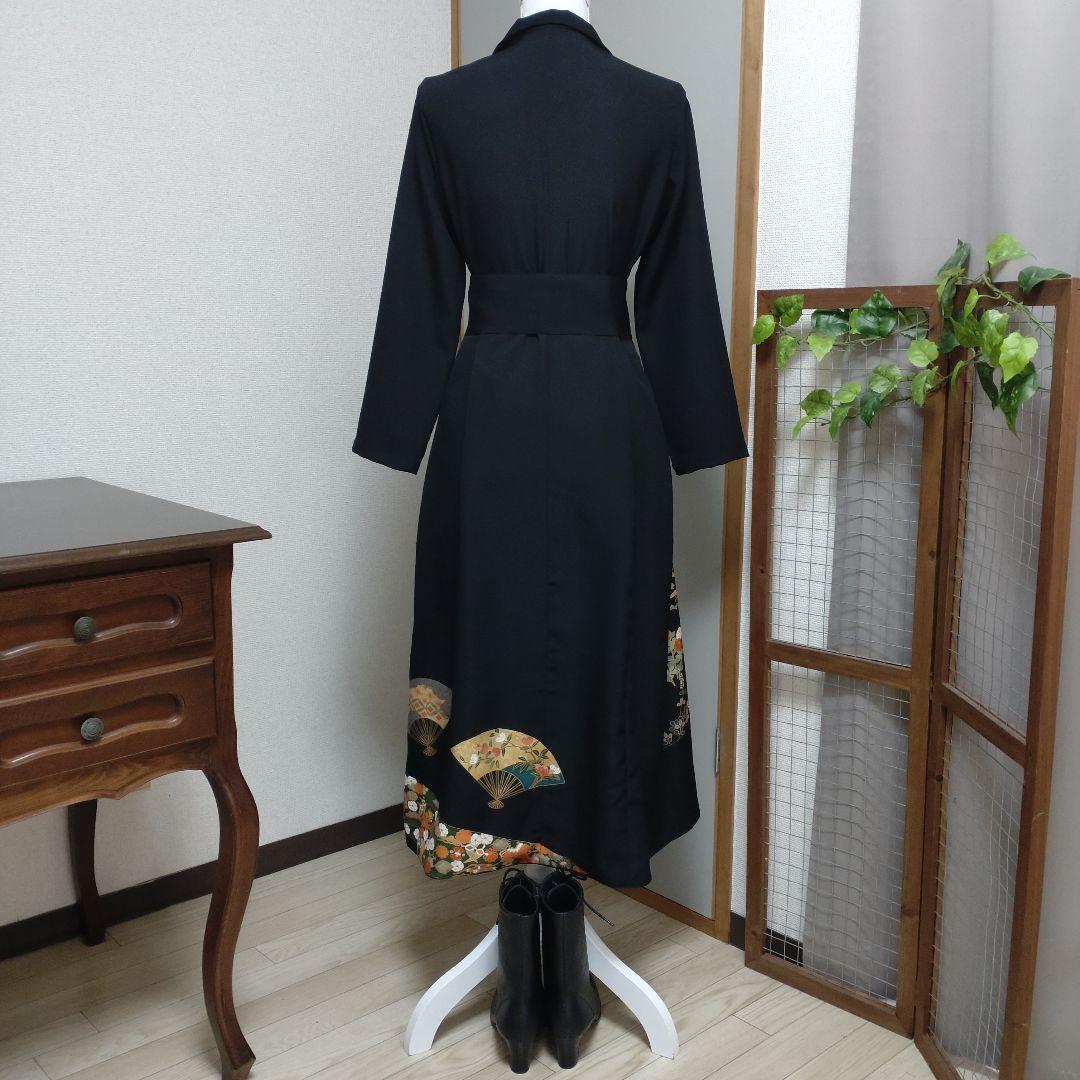 着物リメイク　留袖シャツワンピース