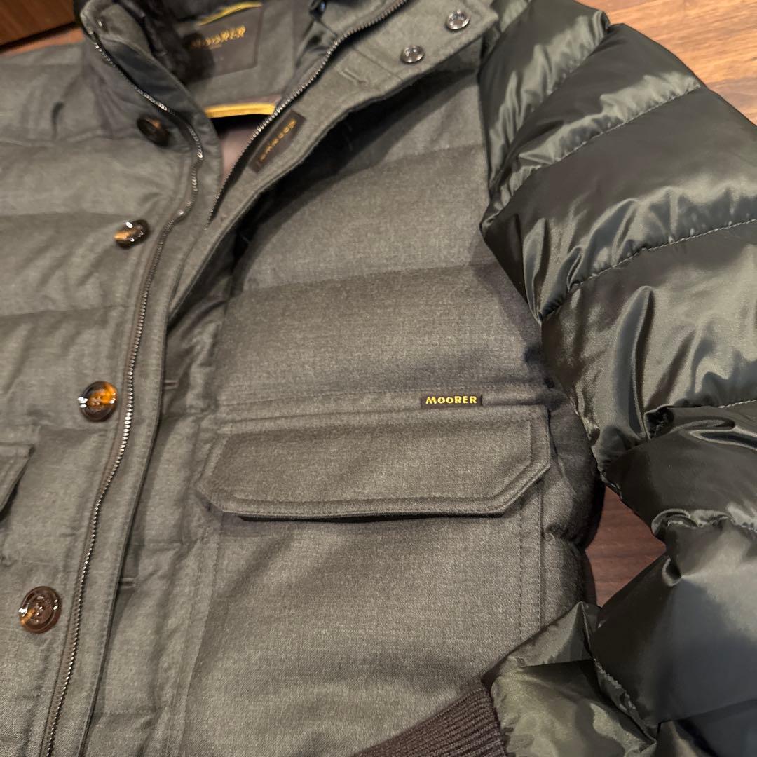 売り切り！半値以下！MOORER ムーレー　ムートンファー　ナイロンxフランネル