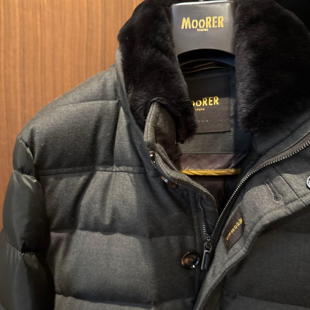 売り切り！半値以下！MOORER ムーレー　ムートンファー　ナイロンxフランネル