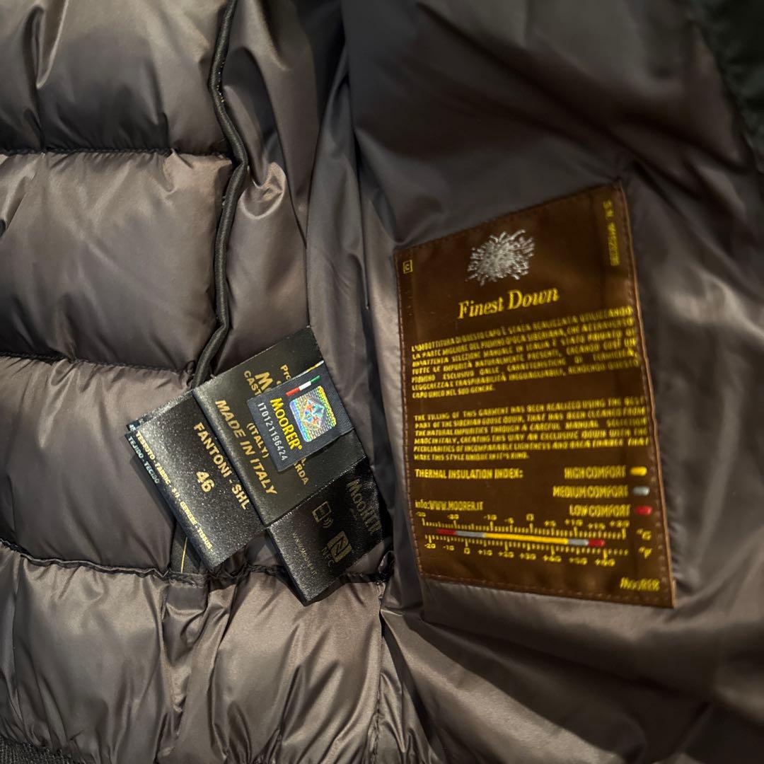 売り切り！半値以下！MOORER ムーレー　ムートンファー　ナイロンxフランネル