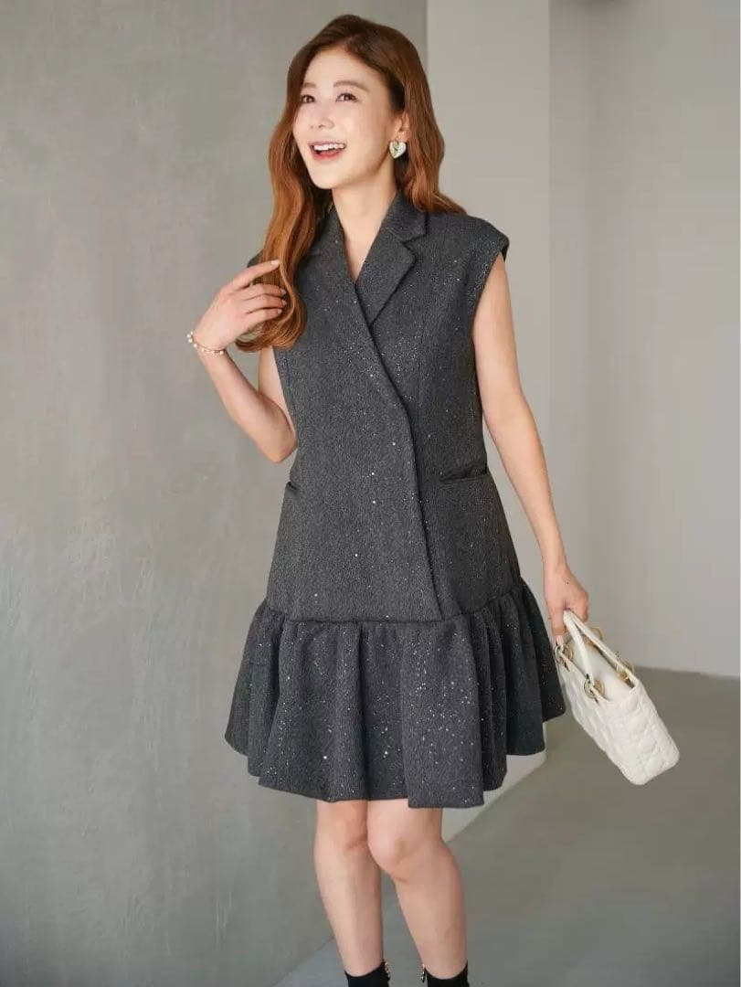 obli tokyo ラメジャケットドレス