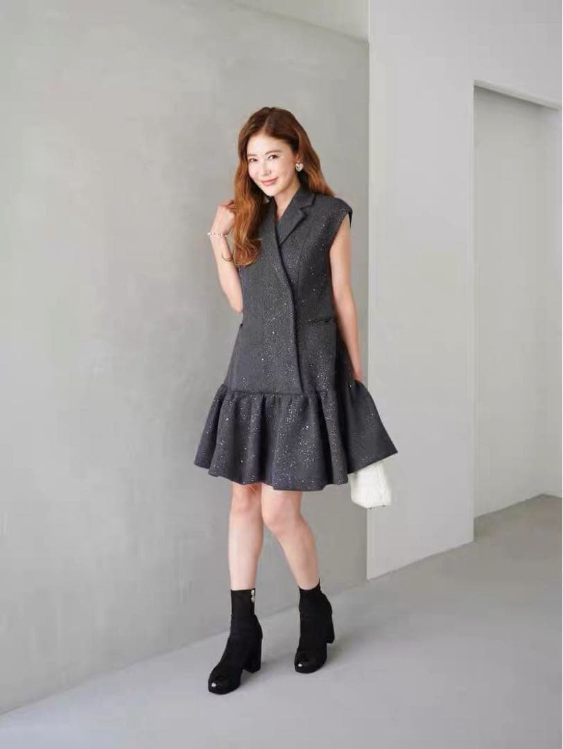 obli tokyo ラメジャケットドレス