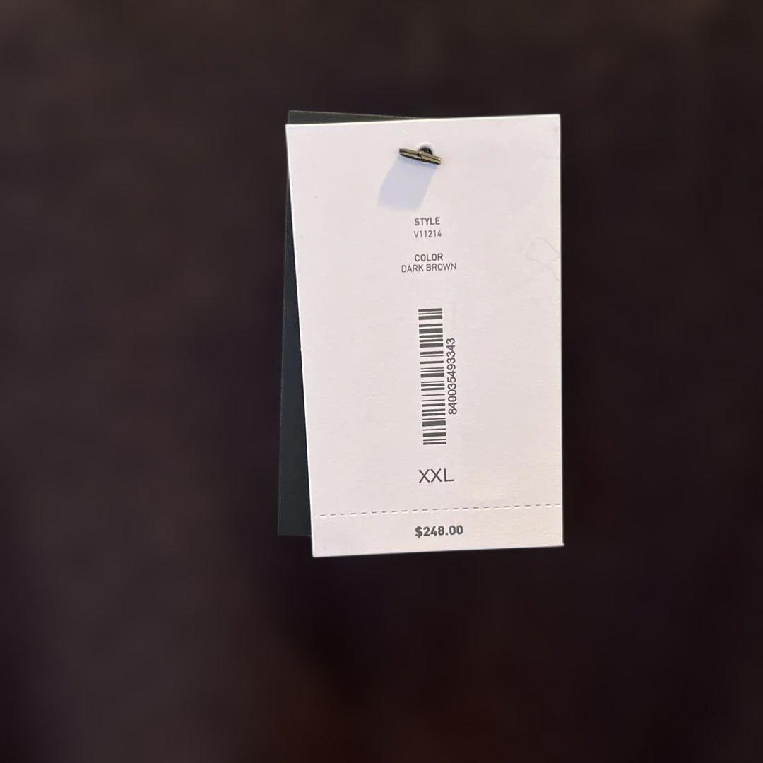 カシミヤ100%❤️モックネックAラインワンピースドレス❤️ダークブラウン