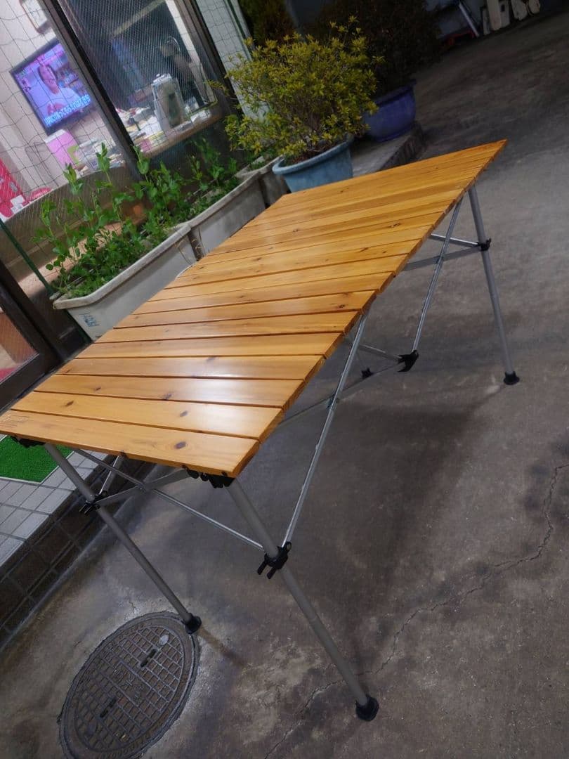 コールマン　テーブル　ナチュラルウッドロールテーブル110