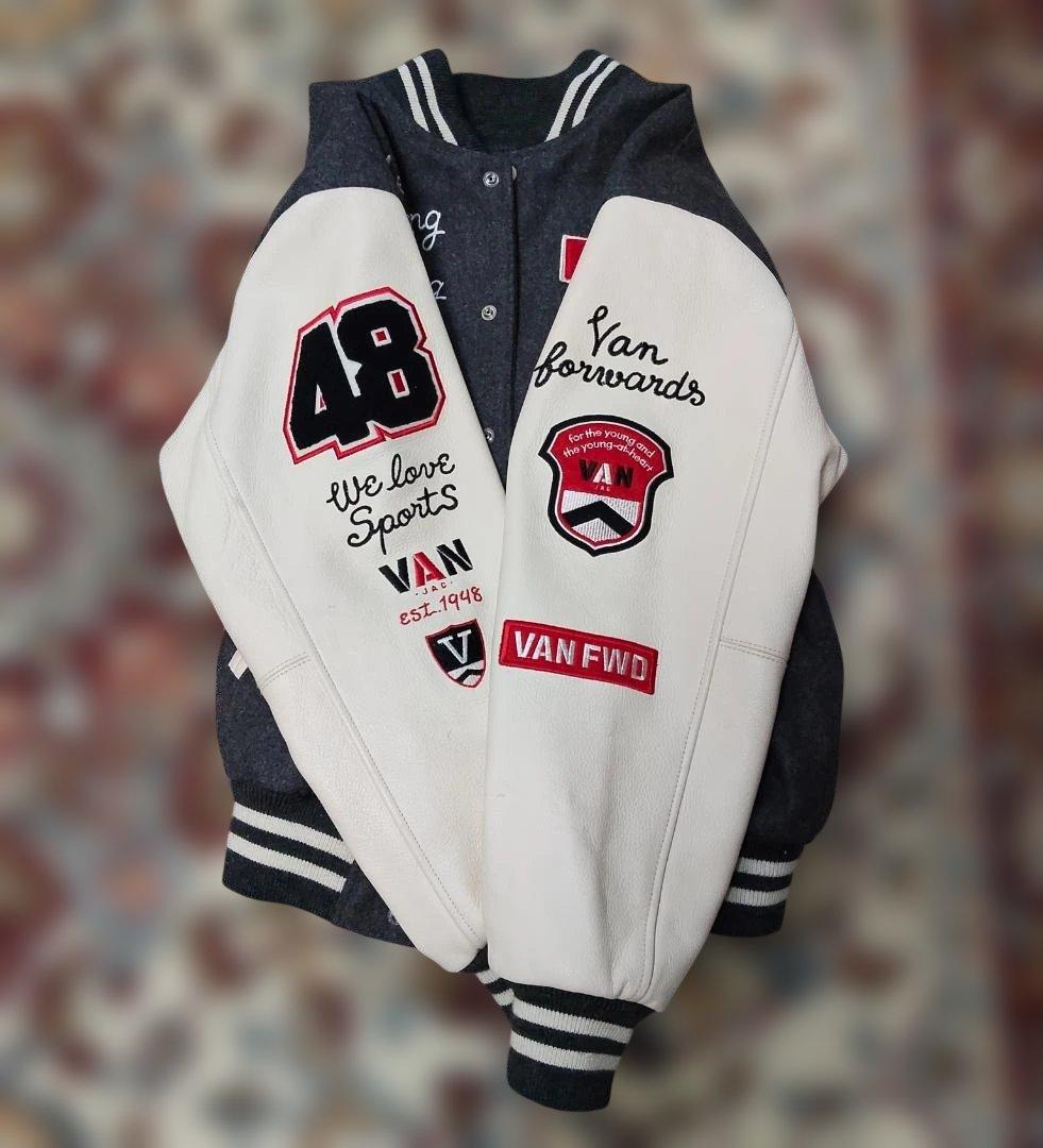 VAN FWD スタジャン 48 ネイビー/ホワイト