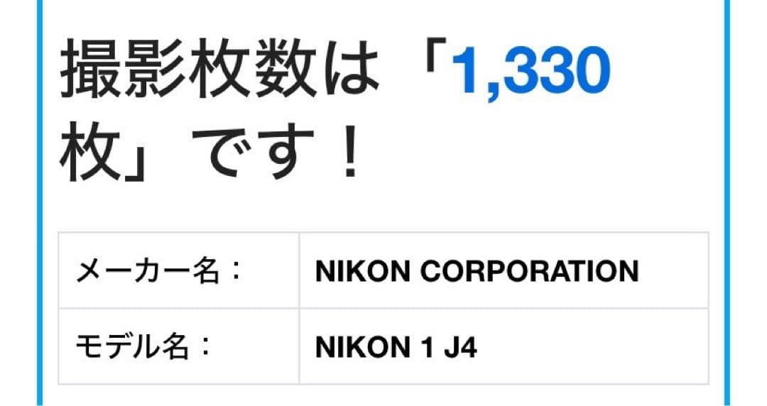 【動作保証】　Nikon 1 J4 ミラーレス一眼レフカメラ　ダブルズームキット