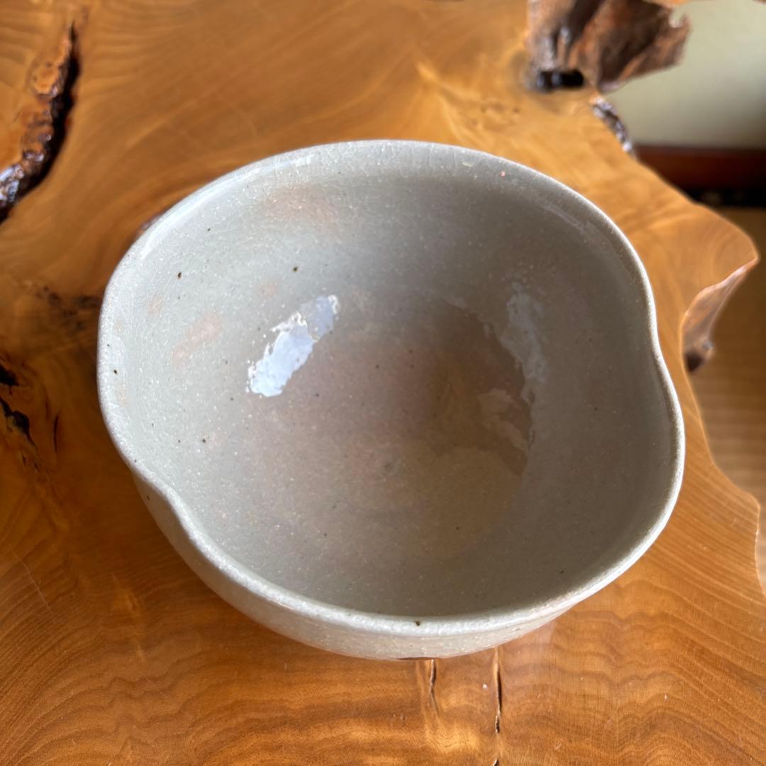 楽山窯 「雪月花」御本写 抹茶碗 茶道具 共箱 (6)