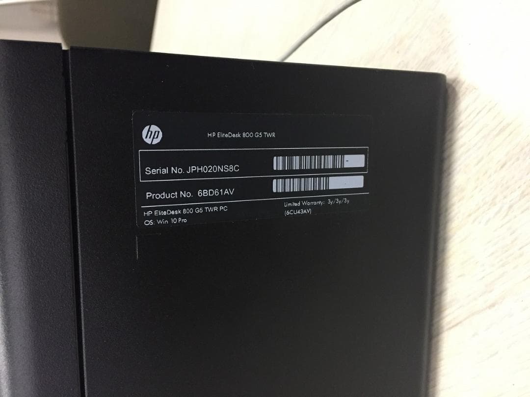 HP800G5/i79700/16G/512G+1T/office/内藏WIFI