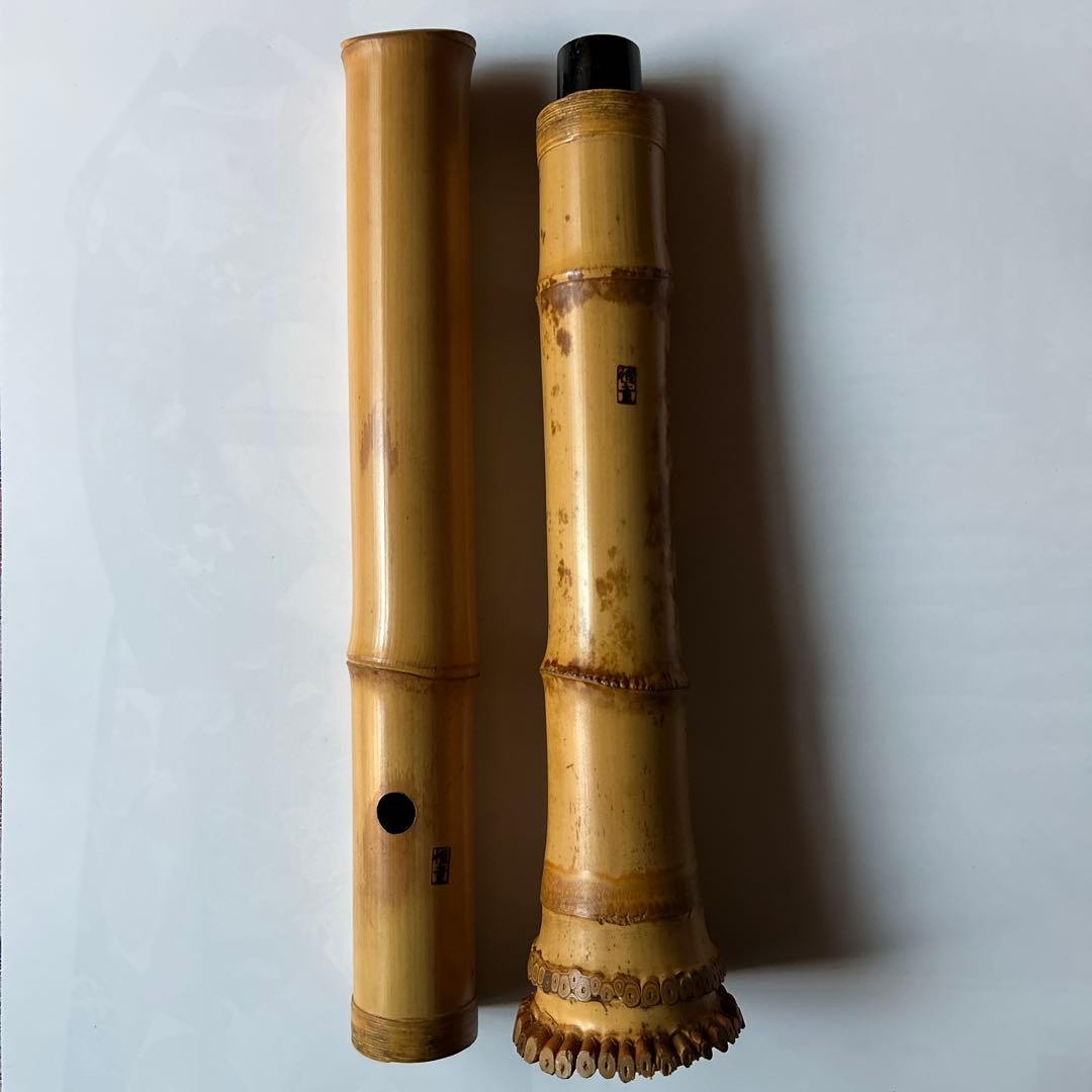 尺八 竹製 専用カバー付き　長さ約54、7cm