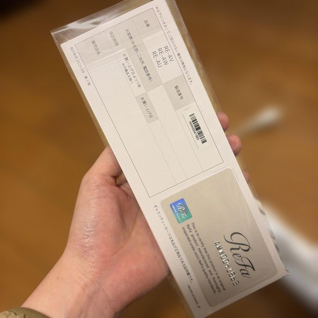 【美品】 ReFa カールヘアアイロン ホワイト 38mm RE-AV-02A