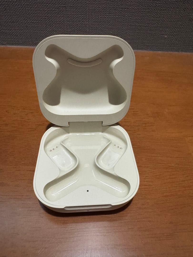 Shokz OpenFit ワイヤレスイヤホン ベージュ+保護ケース