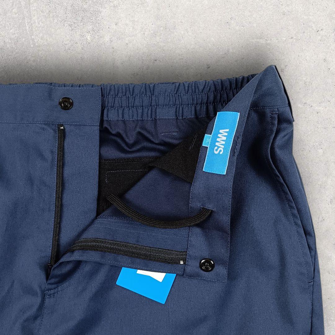 WWS 大きいサイズ セットアップ ダークネイビー 洗える ストレッチ 撥水