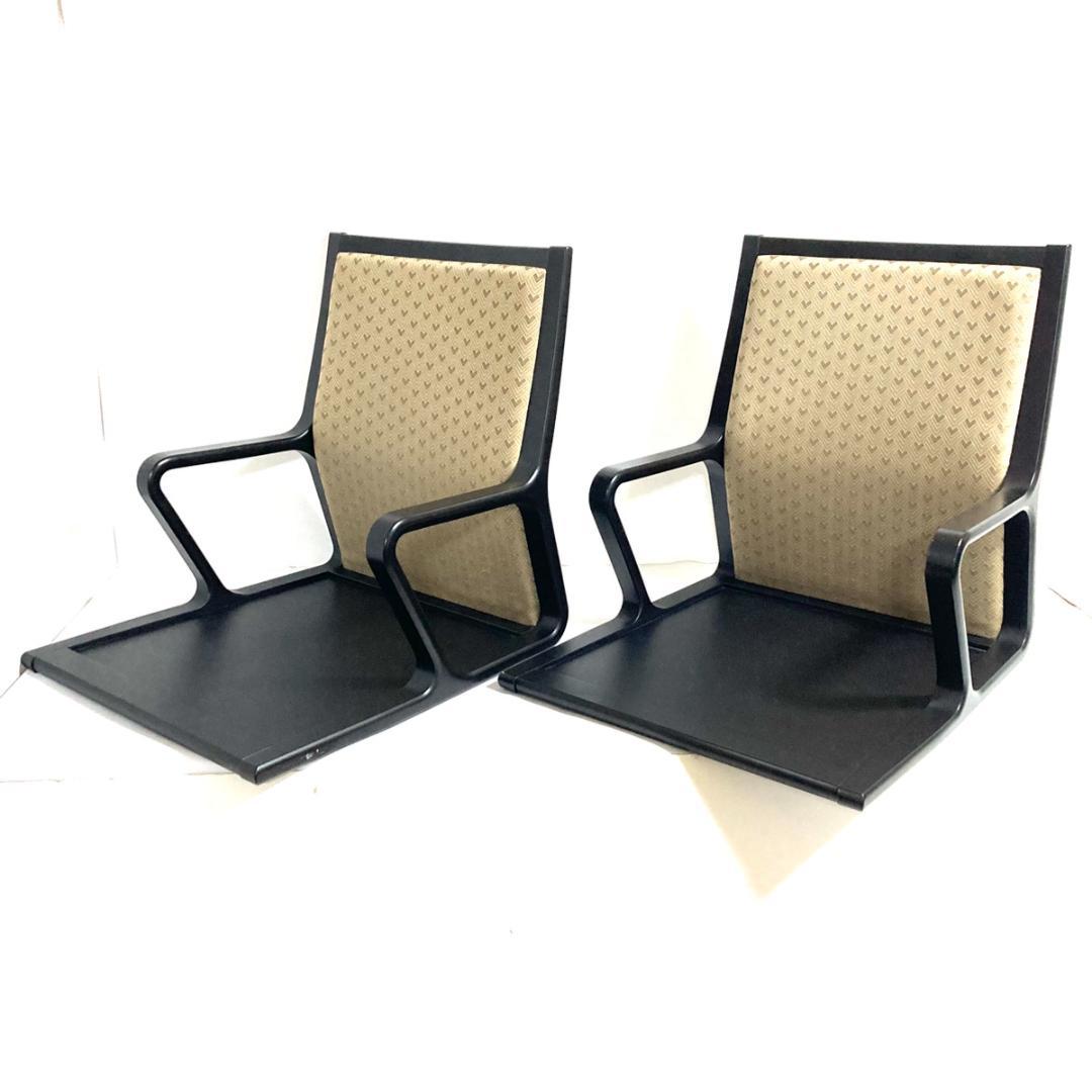 天童木工 座イス T-5556MP-SR メープル SR色 張地グレー 肘置き