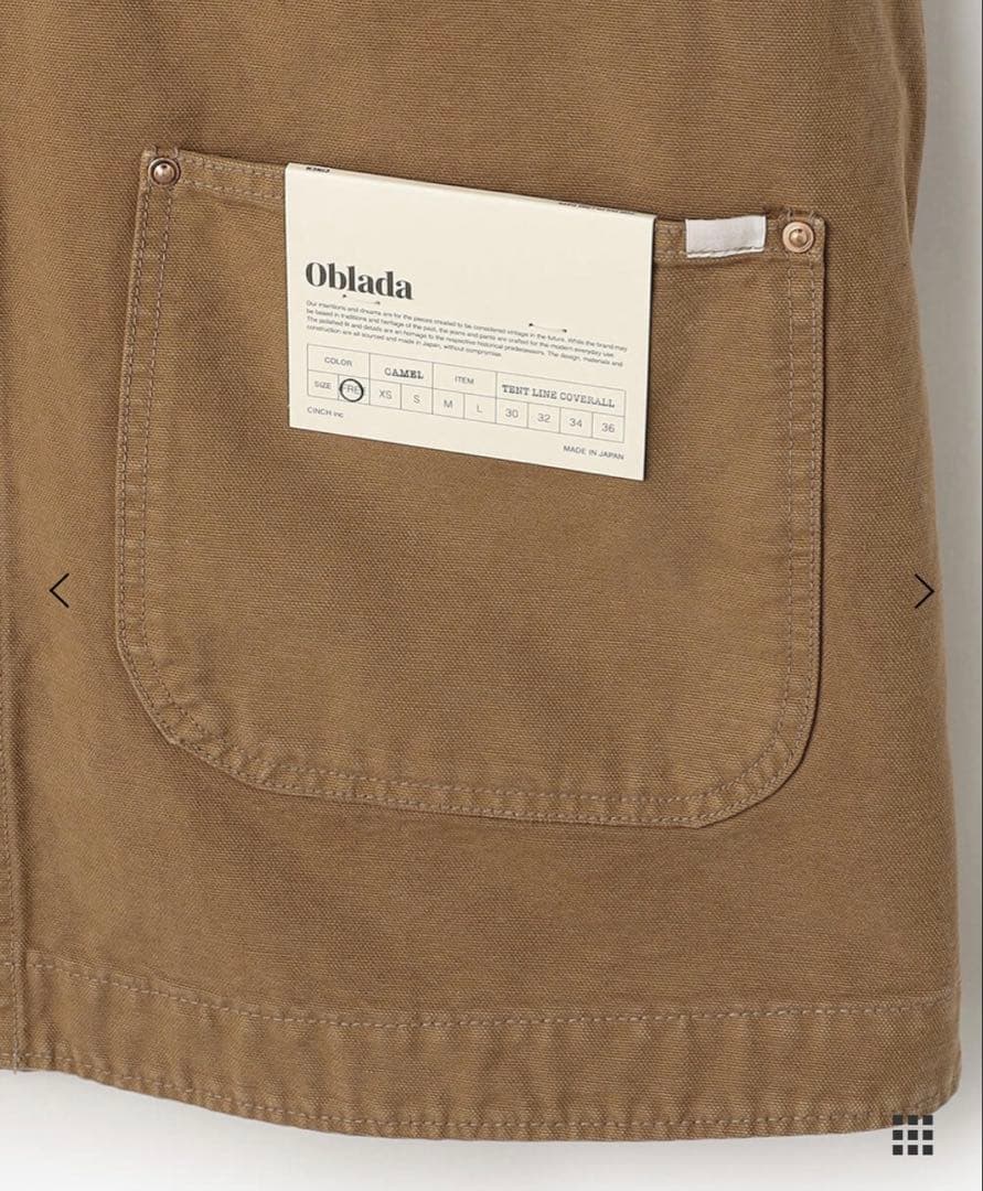 極美品♡oblada tent line coverall カバーオール