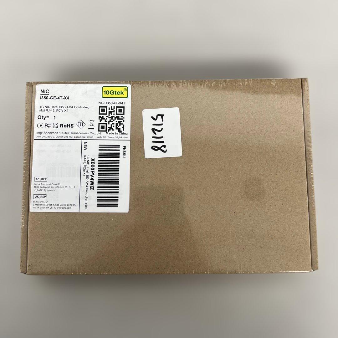拡張カード 512118 10Gtek Intel I350 PCI-E 2.1 X4