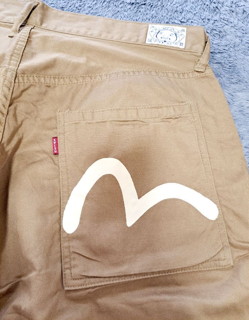 【EVISU】エヴィス 新品未使用品ベージュ チノパン 36 Lサイズ