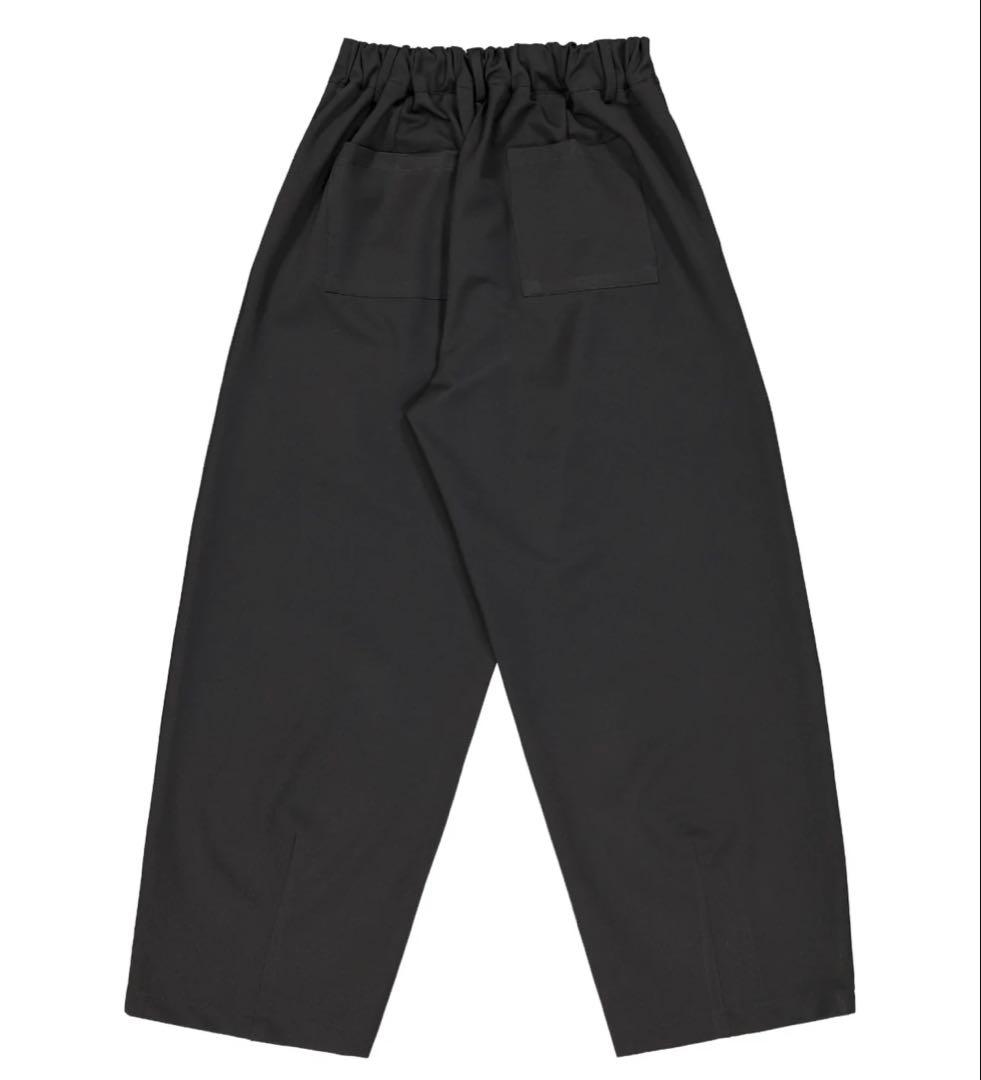 パンツ SWEATS PLEATED PANT - BLACK