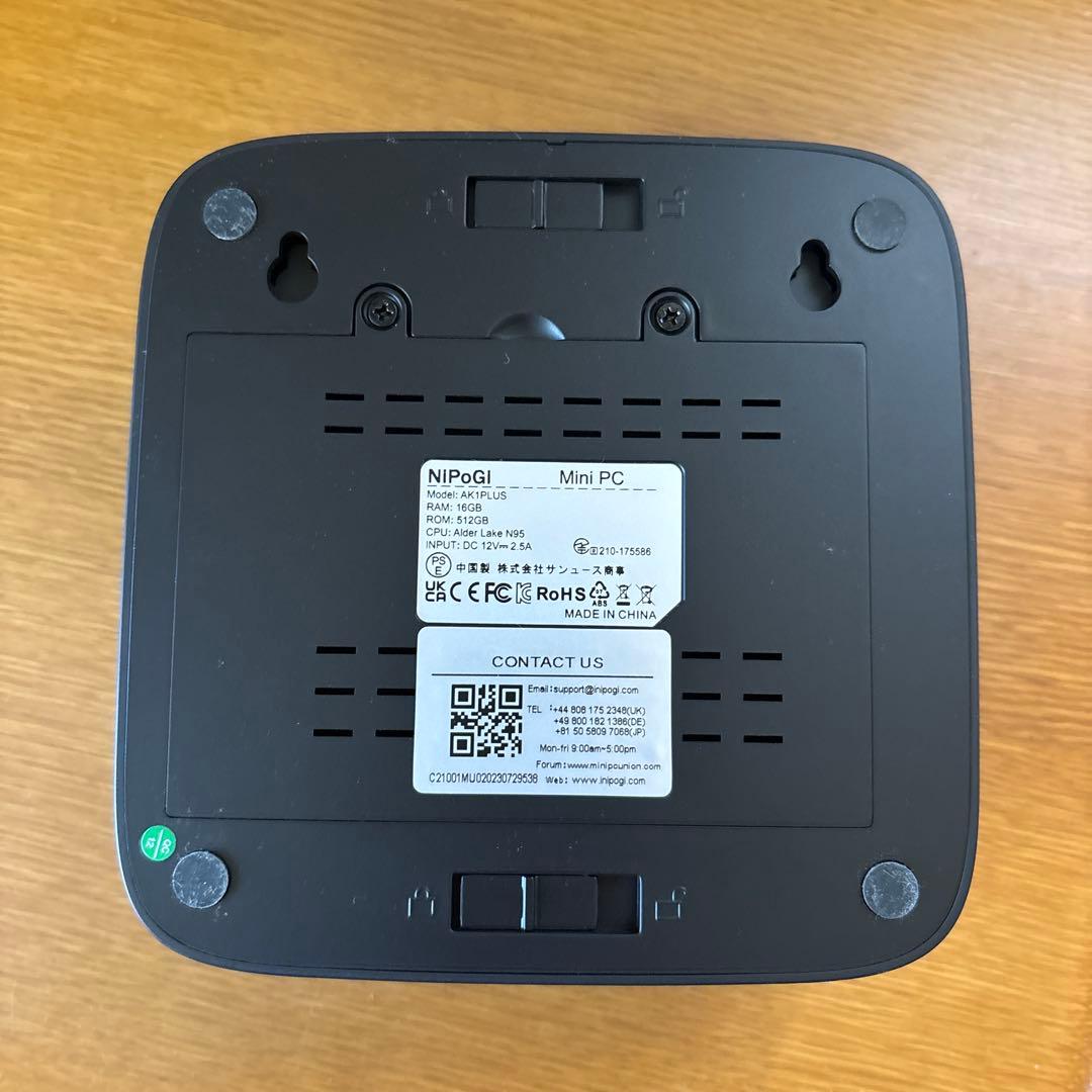 NiPoGi VIP ミニPC Intel windows11